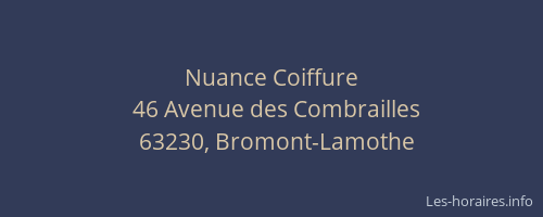 Nuance Coiffure