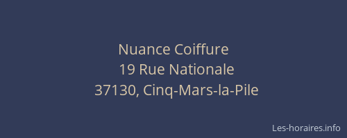 Nuance Coiffure