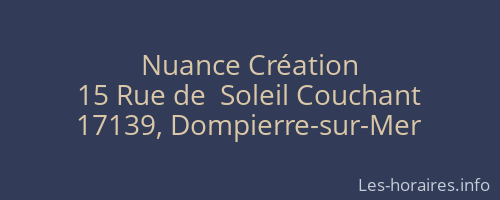 Nuance Création
