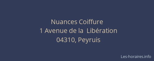 Nuances Coiffure