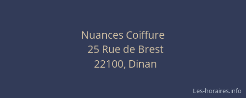 Nuances Coiffure