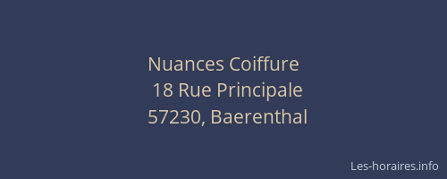 Nuances Coiffure
