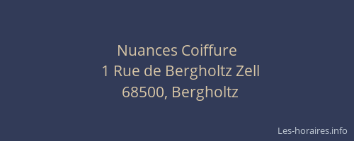 Nuances Coiffure