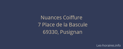 Nuances Coiffure