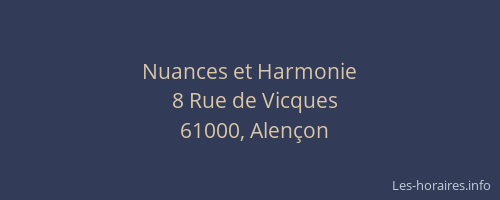 Nuances et Harmonie