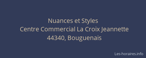 Nuances et Styles