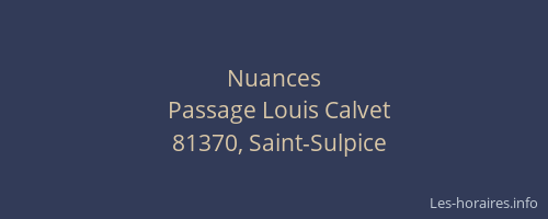 Nuances