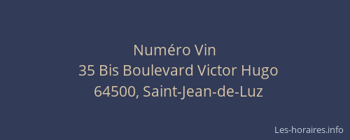 Num&eacute;ro Vin
