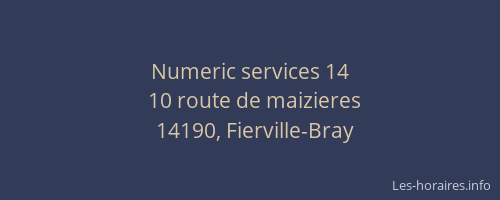Numeric services 14