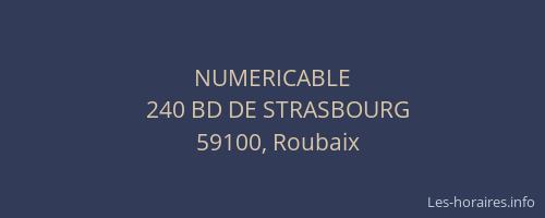 NUMERICABLE