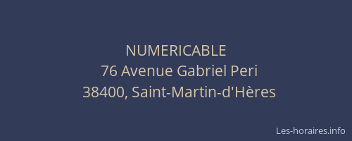 NUMERICABLE
