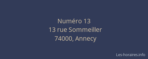Numéro 13
