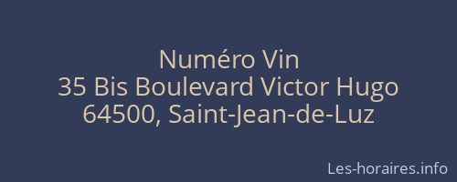Numéro Vin