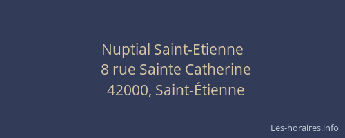 Nuptial Saint-Etienne