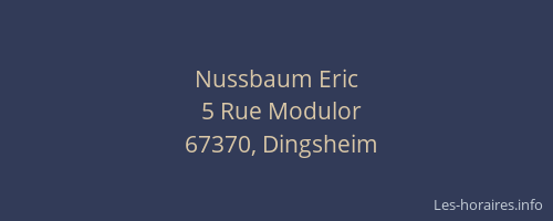 Nussbaum Eric