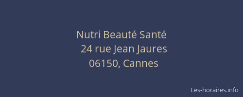 Nutri Beauté Santé