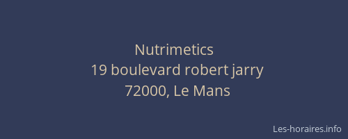 Nutrimetics