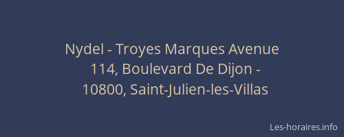 Nydel - Troyes Marques Avenue