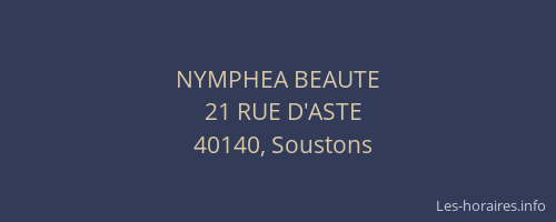 NYMPHEA BEAUTE
