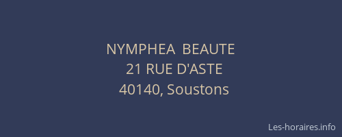 NYMPHEA  BEAUTE