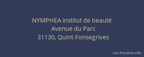 NYMPHEA institut de beauté