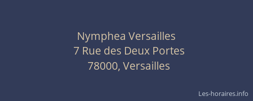 Nymphea Versailles
