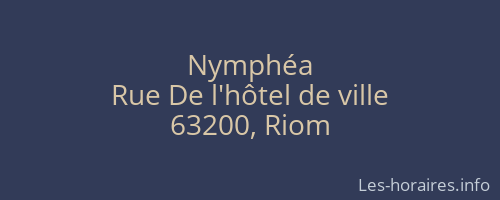 Nymphéa