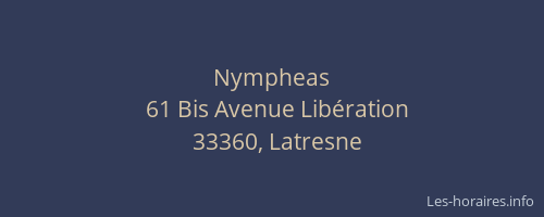 Nympheas