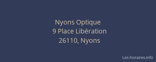 Nyons Optique