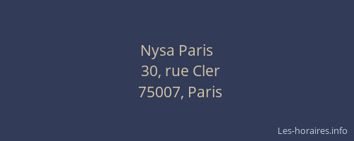 Nysa Paris
