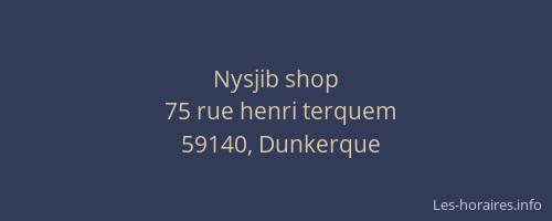Nysjib shop