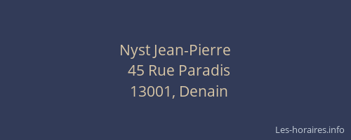 Nyst Jean-Pierre