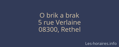 O brik a brak