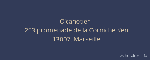 O'canotier