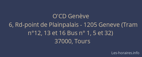 O'CD Genève