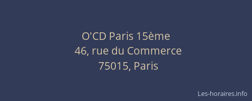 O'CD Paris 15ème