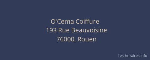 O'Cema Coiffure