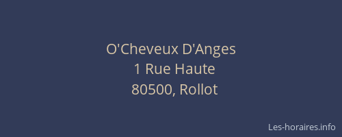 O'Cheveux D'Anges