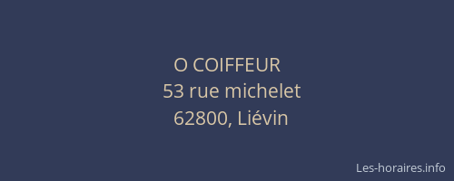 O COIFFEUR