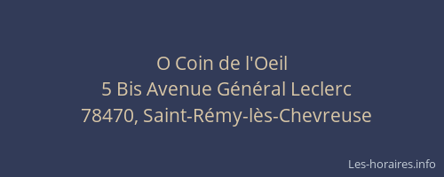 O Coin de l'Oeil