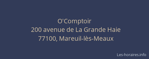 O'Comptoir