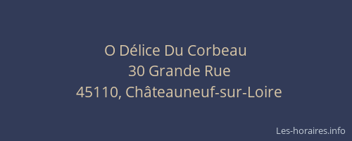 O D&eacute;lice Du Corbeau