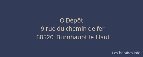 O'D&eacute;p&ocirc;t