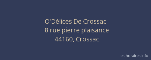 O'Délices De Crossac