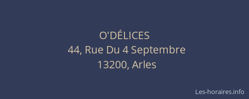 O'DÉLICES