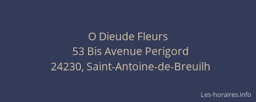 O Dieude Fleurs