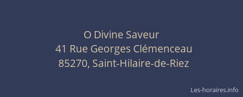 O Divine Saveur