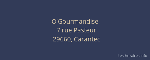 O'Gourmandise