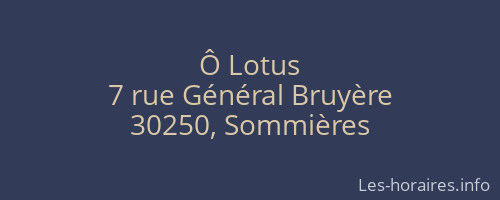 Ô Lotus