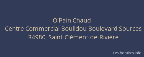 O'Pain Chaud